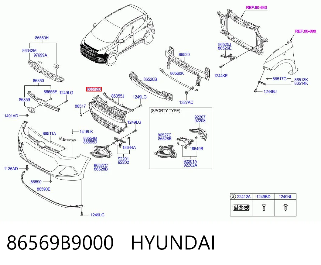 86569B9000 Hyundai/Kia