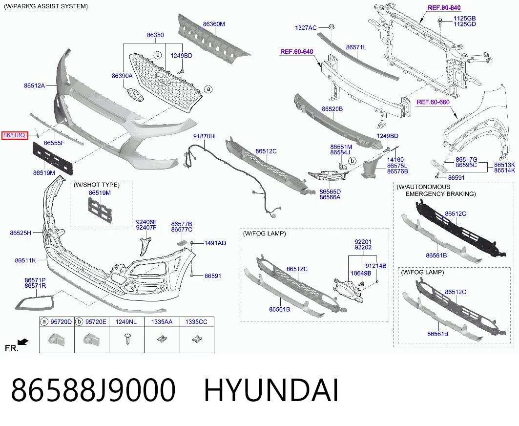 86588J9000 Hyundai/Kia