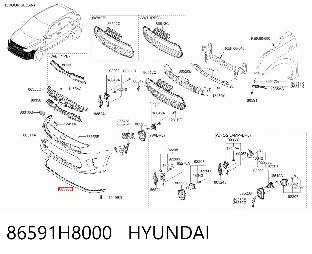 86591H8000 Hyundai/Kia