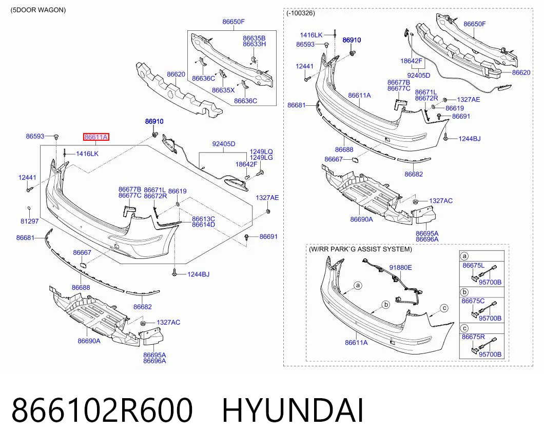 866102R600 Hyundai/Kia