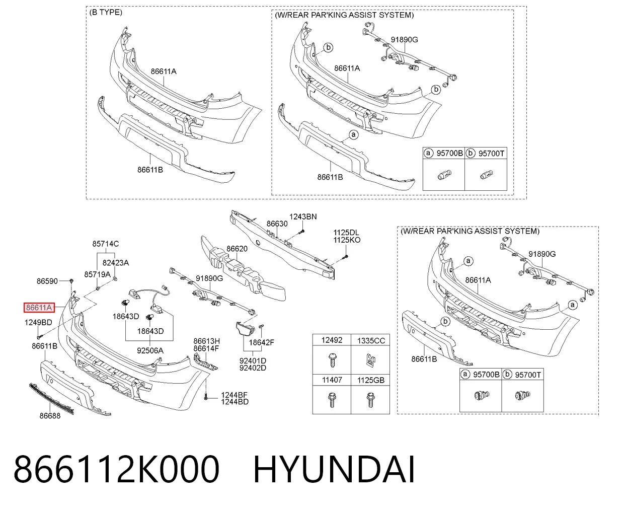866112K000 Hyundai/Kia