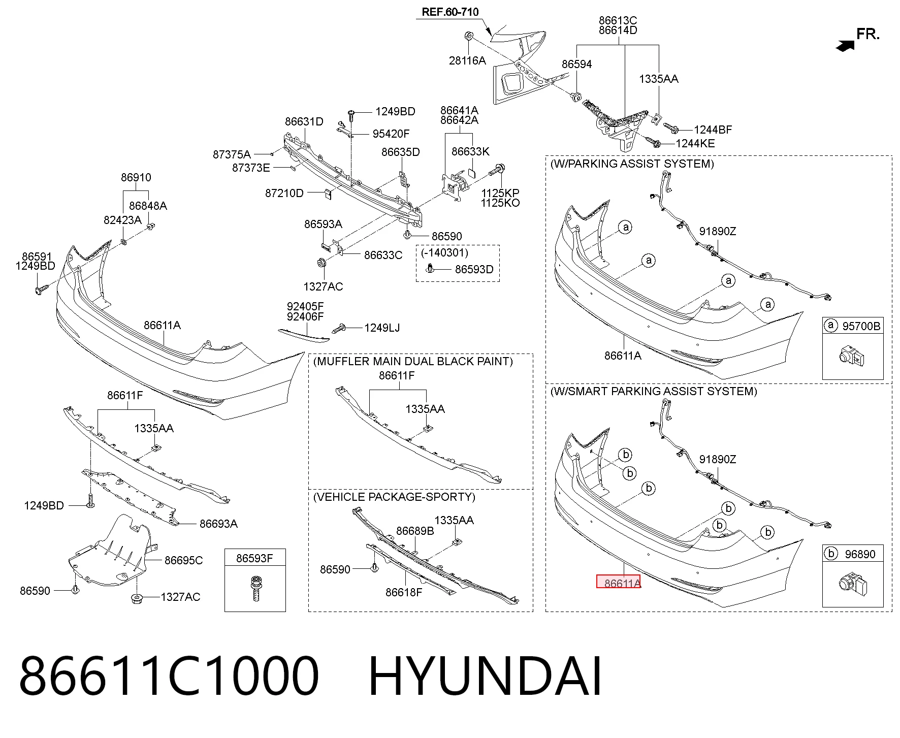 86611C1000 Hyundai/Kia
