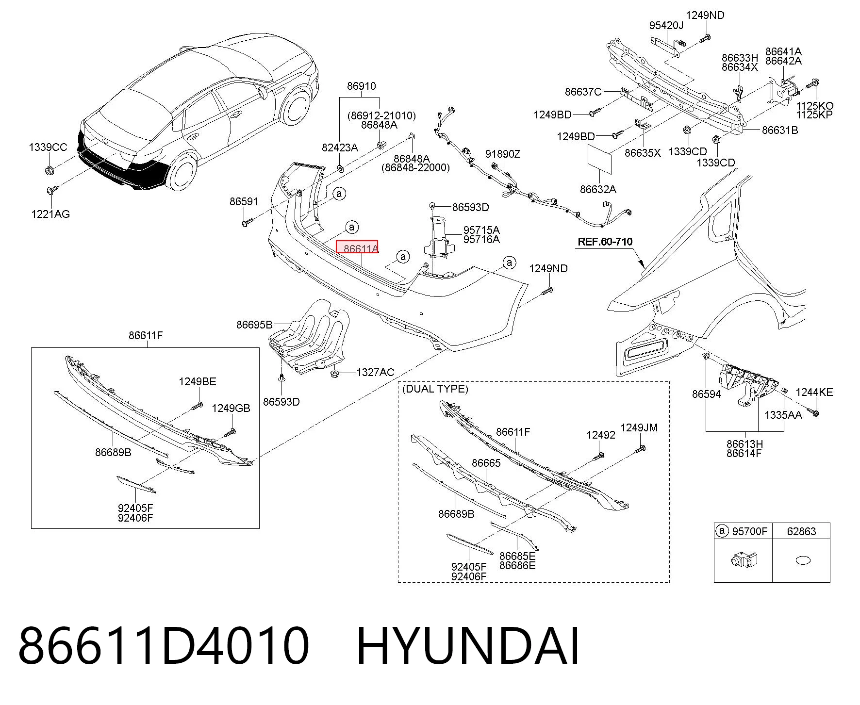 86611D4010 Hyundai/Kia