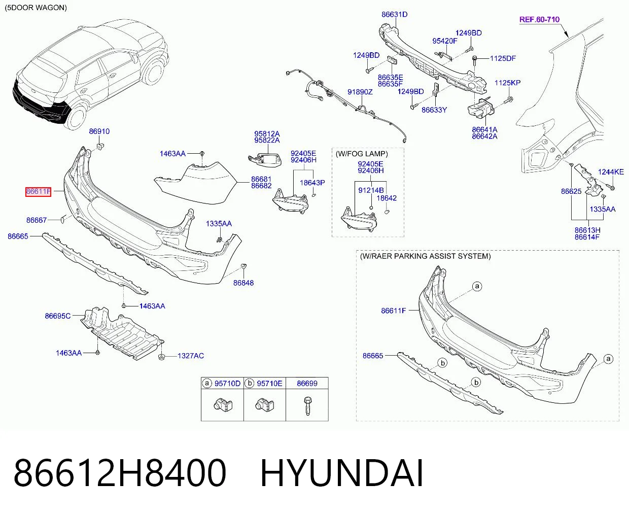 86612H8400 Hyundai/Kia