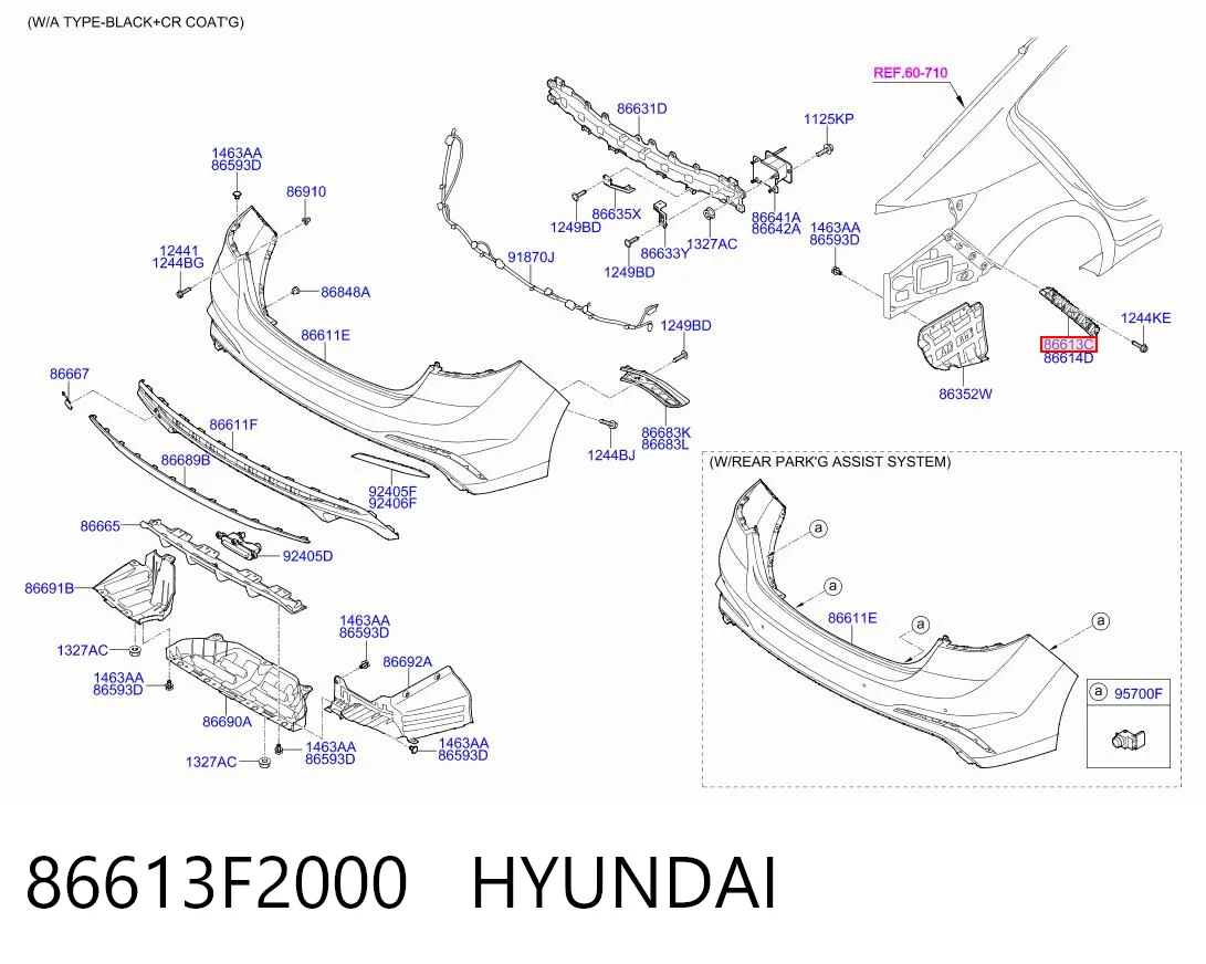 86613F2000 Hyundai/Kia