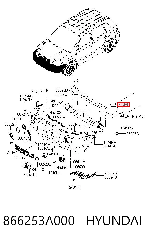 866253A000 Hyundai/Kia