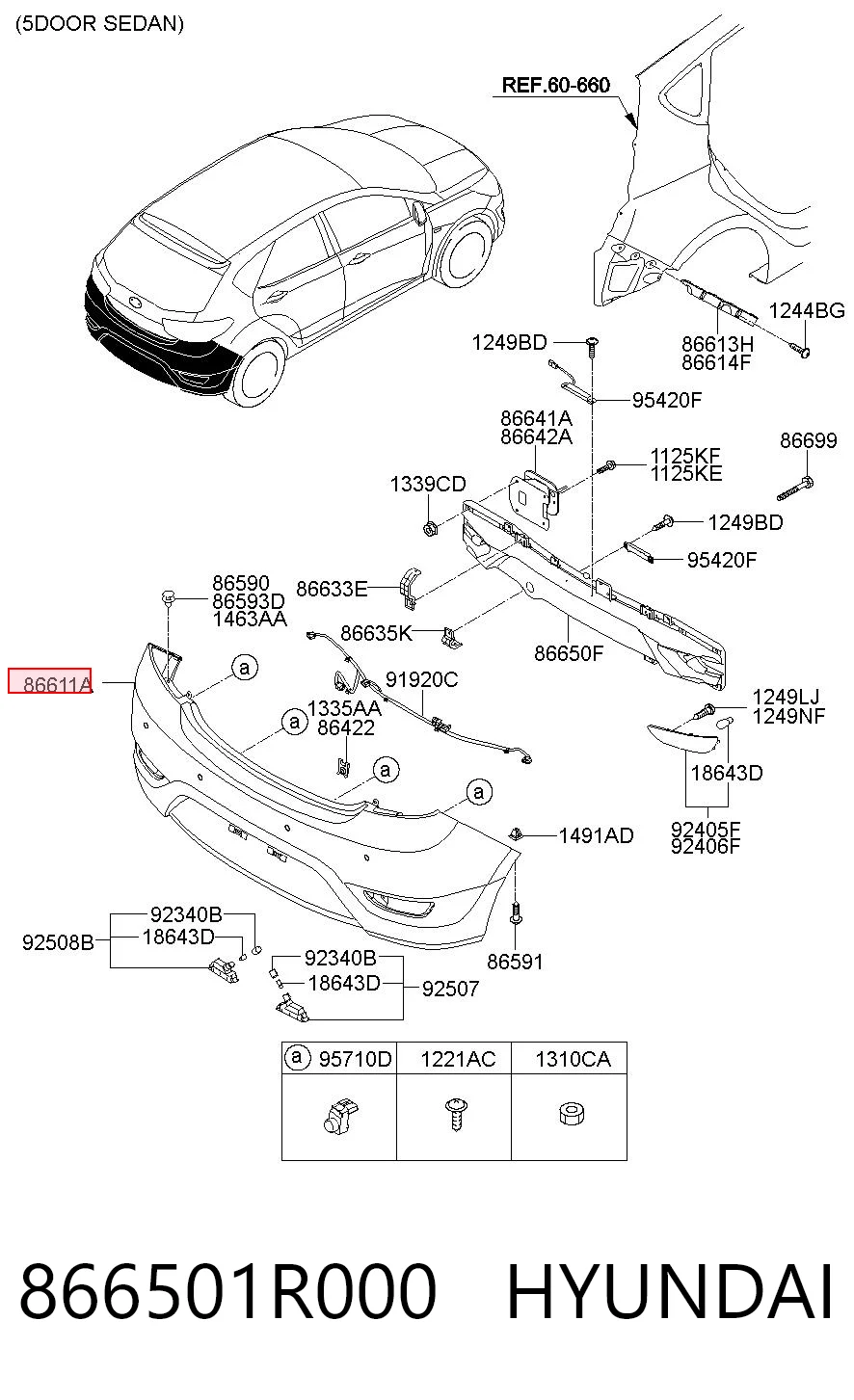 866501R000 Hyundai/Kia
