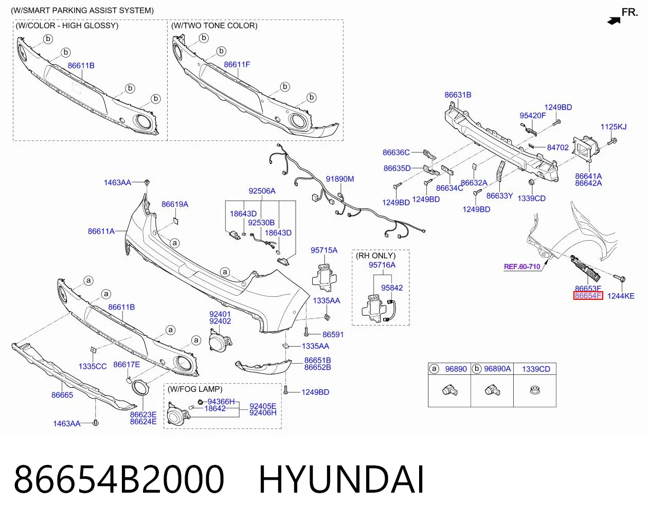 86654B2000 Hyundai/Kia