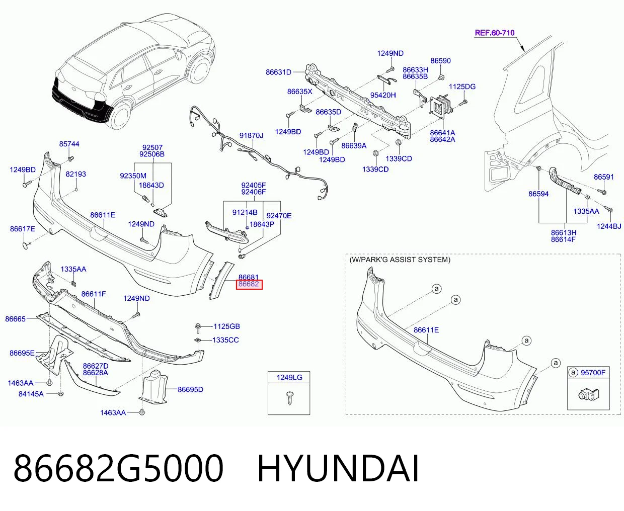 86682G5000 Hyundai/Kia