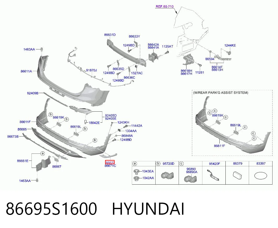 86695S1600 Hyundai/Kia