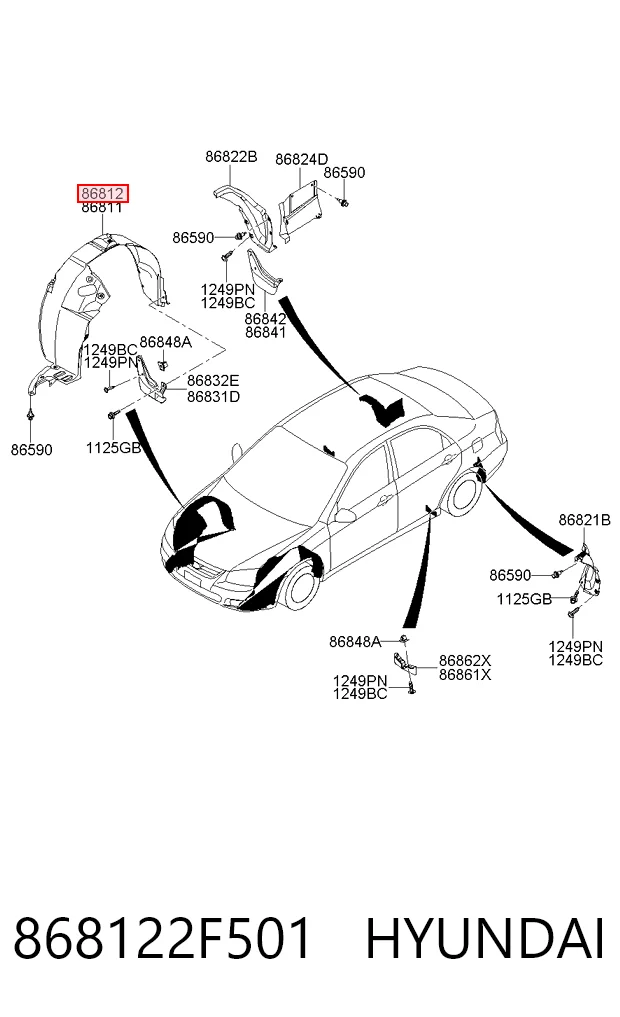 868122F501 Hyundai/Kia