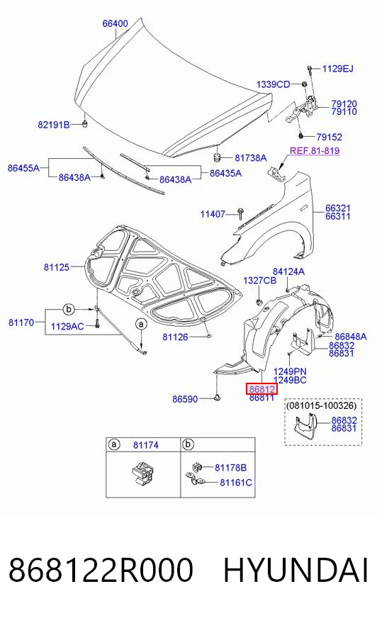 868122R000 Hyundai/Kia