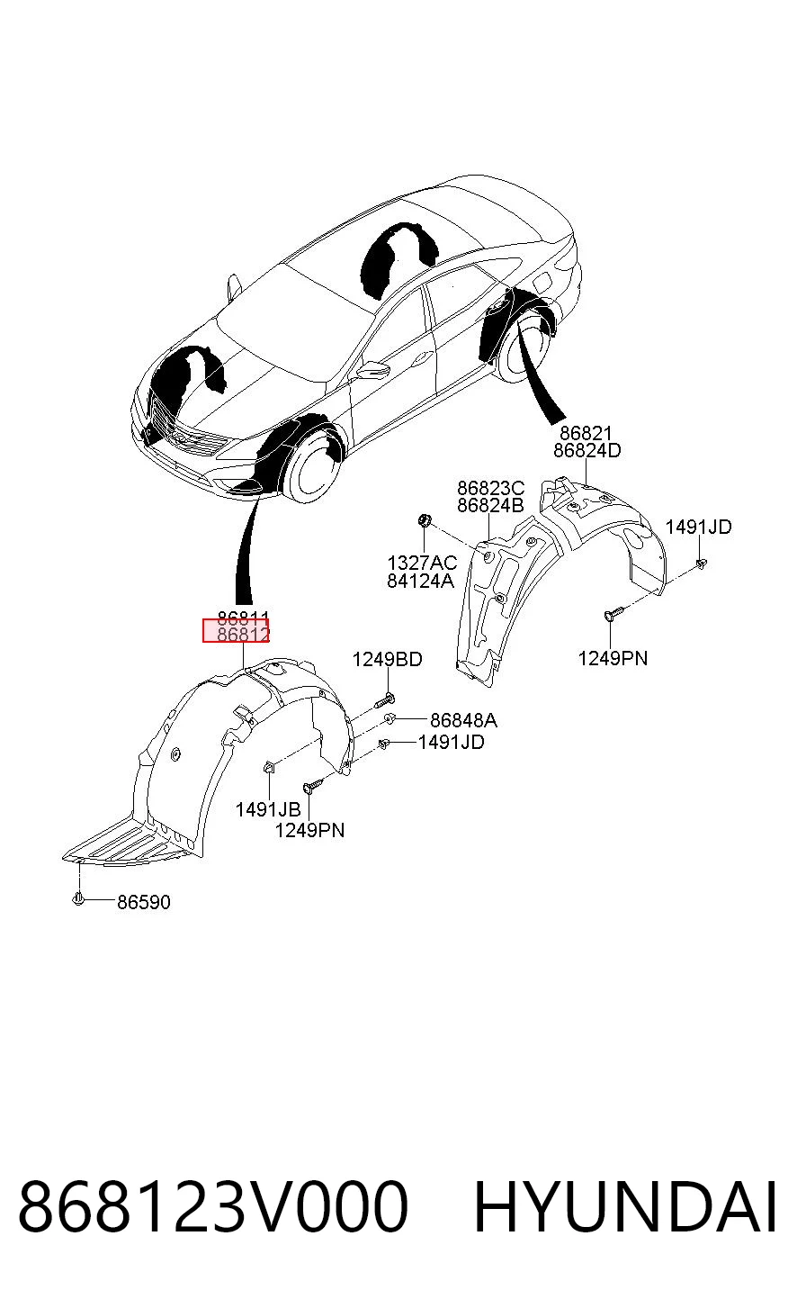 868123V000 Hyundai/Kia