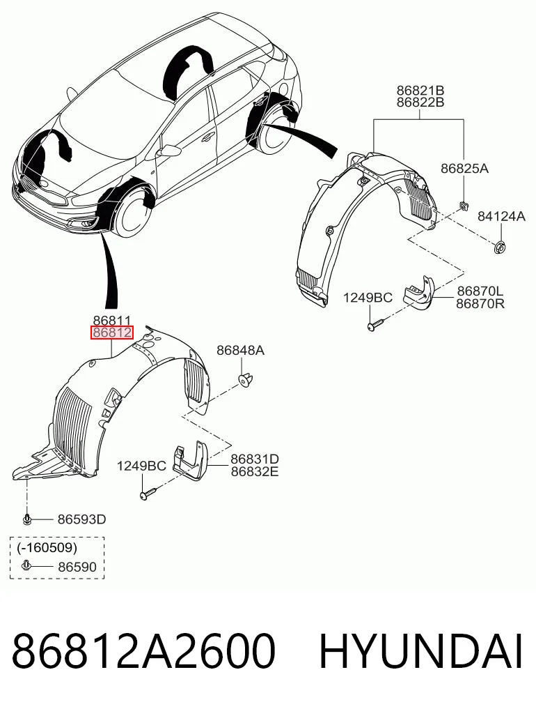 86812A2600 Hyundai/Kia
