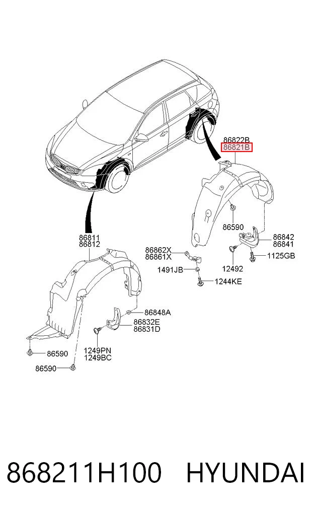 868211H100 Hyundai/Kia