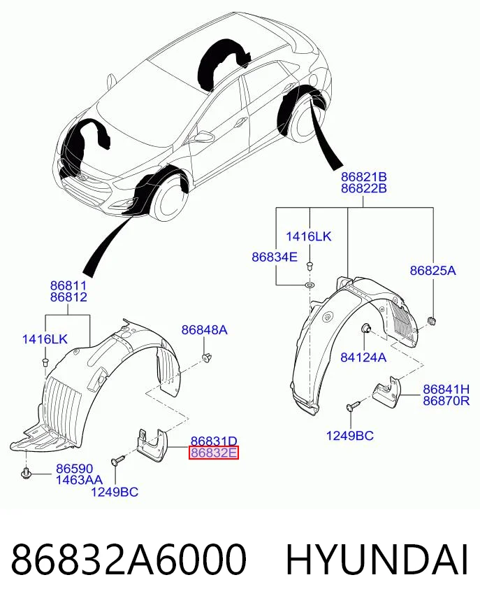 86832A6000 Hyundai/Kia