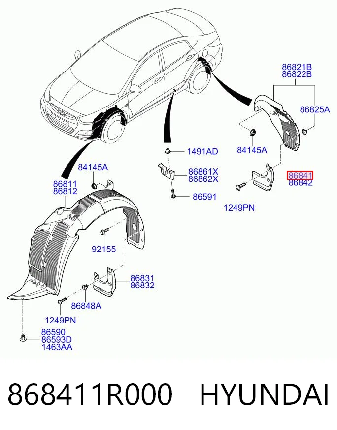868411R000 Hyundai/Kia