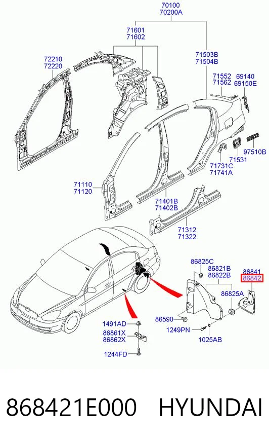868421E000 Hyundai/Kia