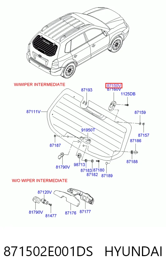 871502E001DS Hyundai/Kia