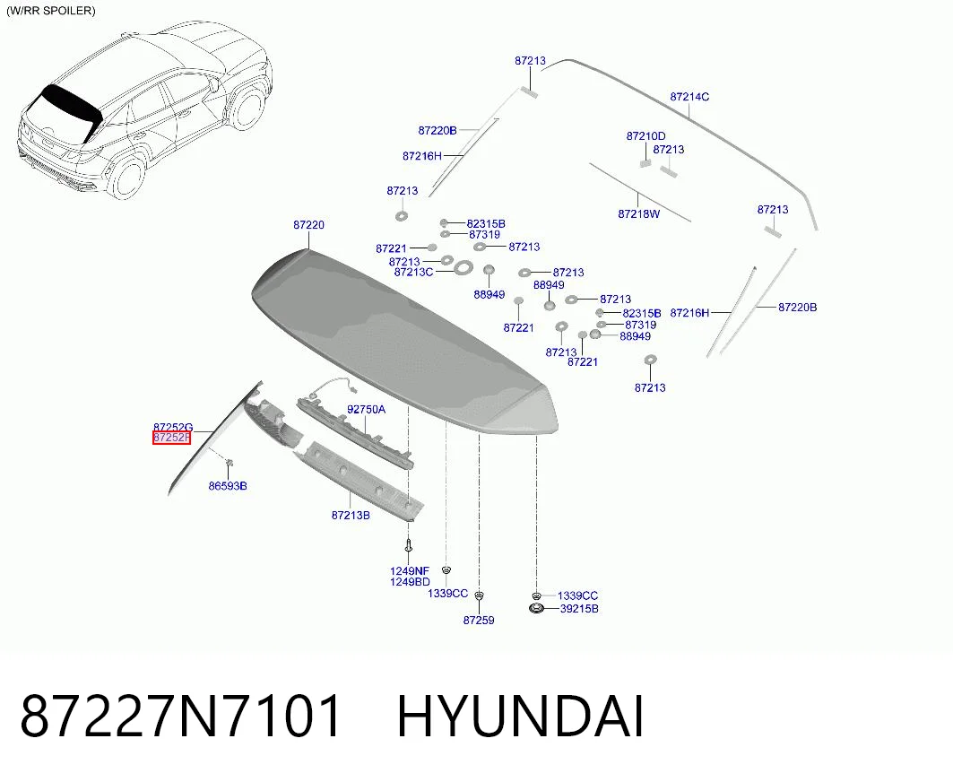 87227N7101 Hyundai/Kia