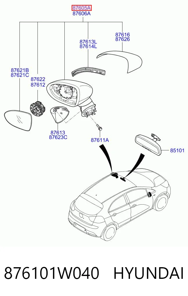 876101W040 Hyundai/Kia