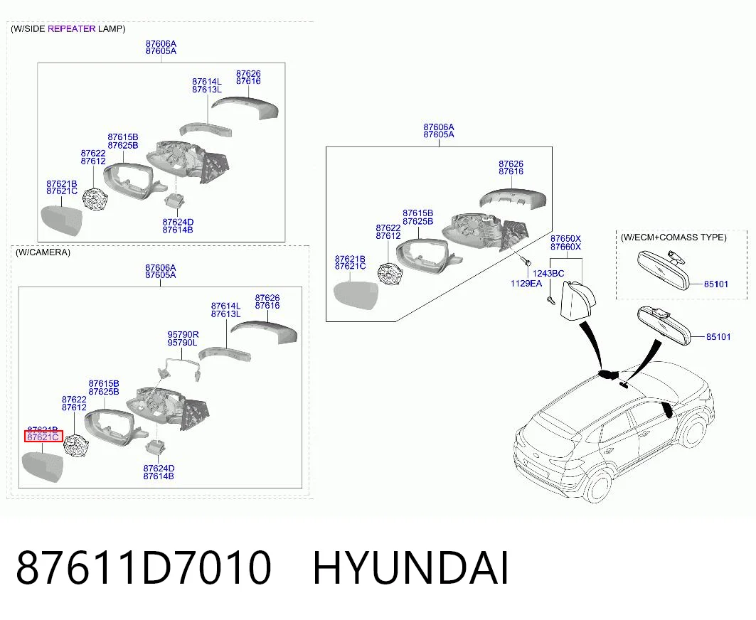 87611D7010 Hyundai/Kia