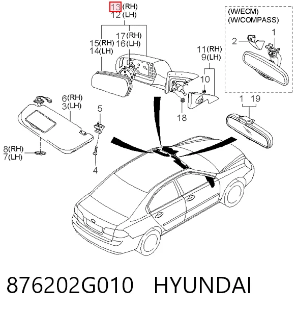 876202G010 Hyundai/Kia