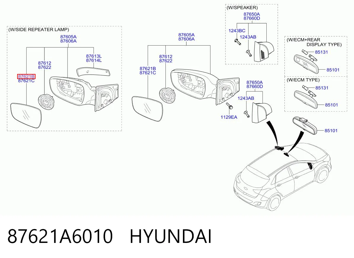 87621A6010 Hyundai/Kia