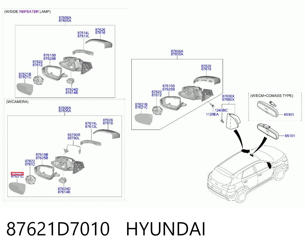 87621D7010 Hyundai/Kia