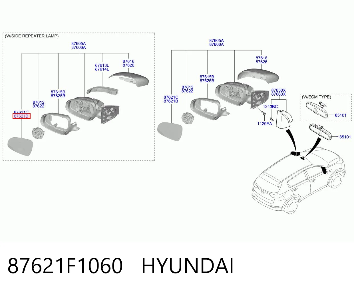 87621F1060 Hyundai/Kia