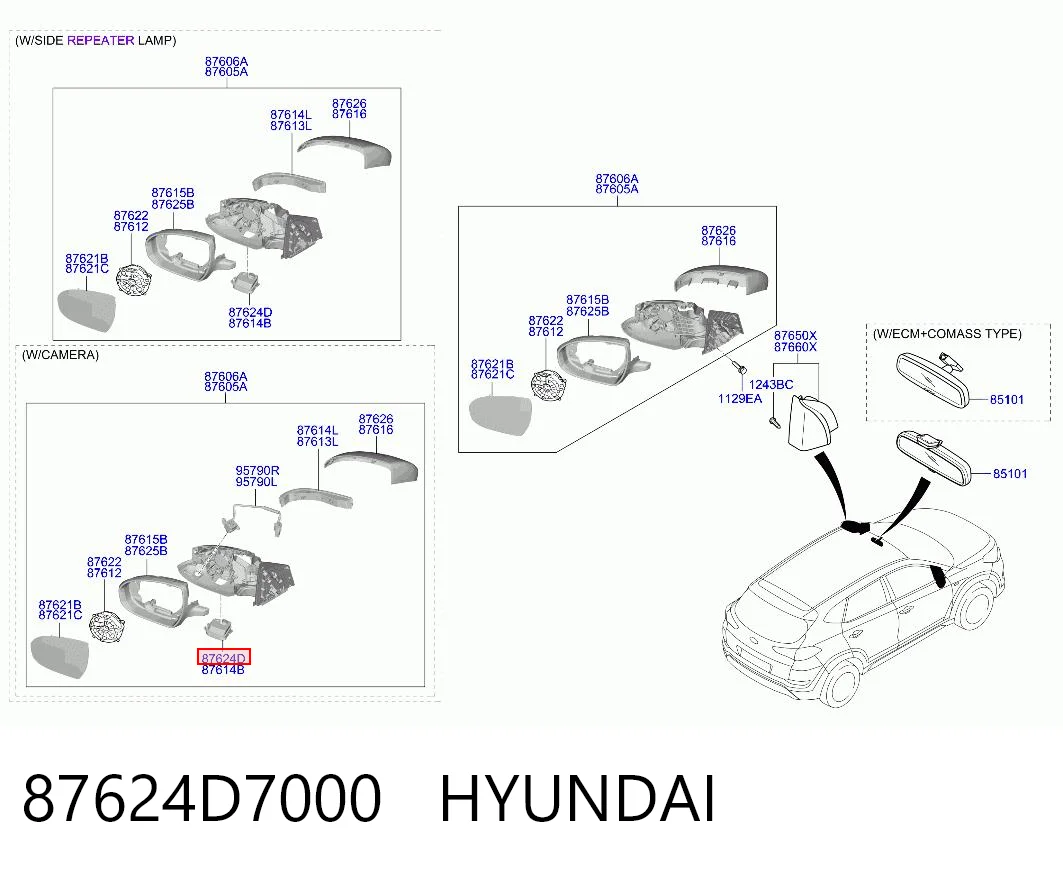 87624D7000 Hyundai/Kia
