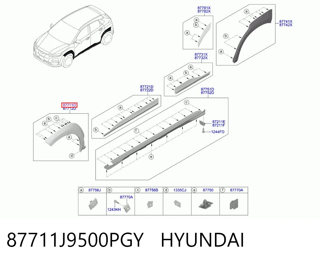 87711J9500PGY Hyundai/Kia