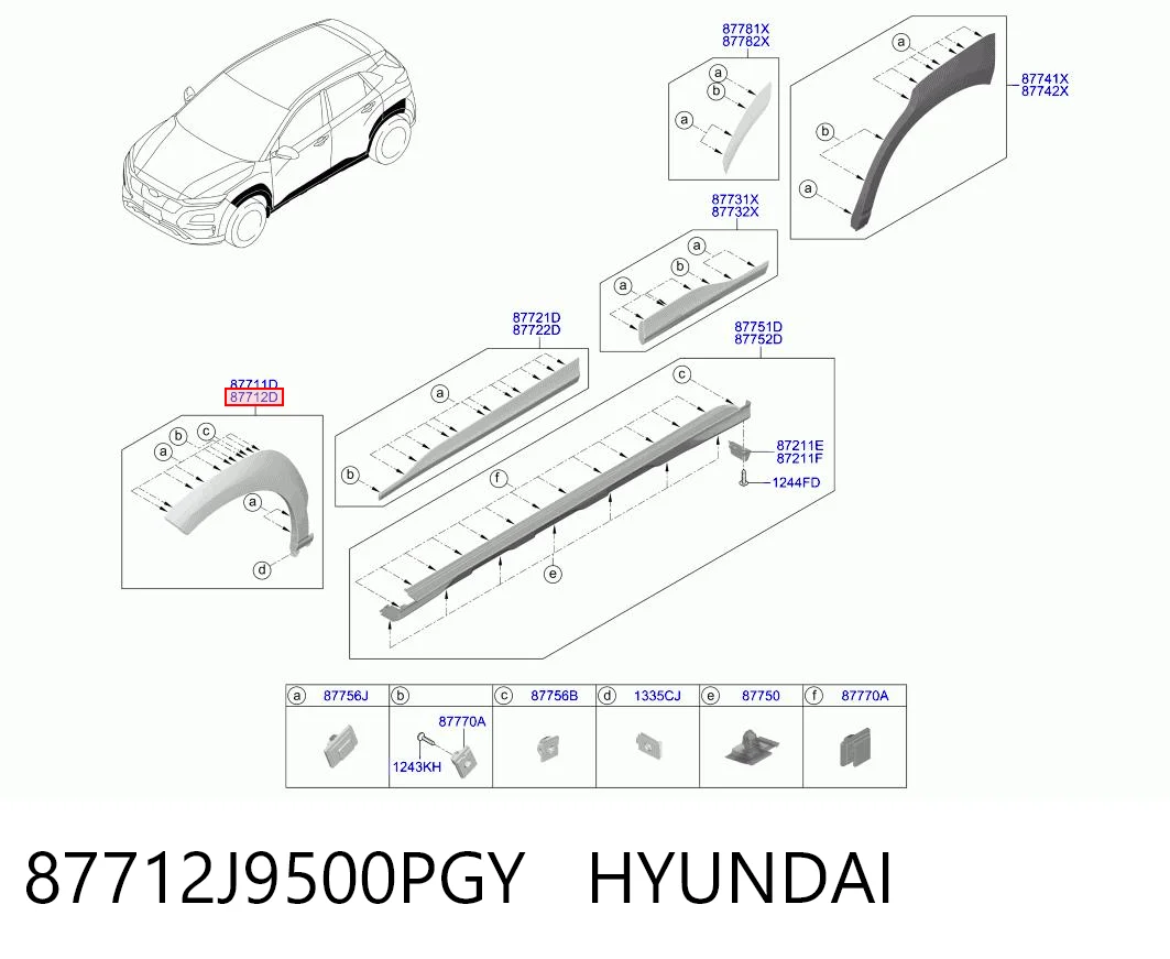 87712J9500PGY Hyundai/Kia
