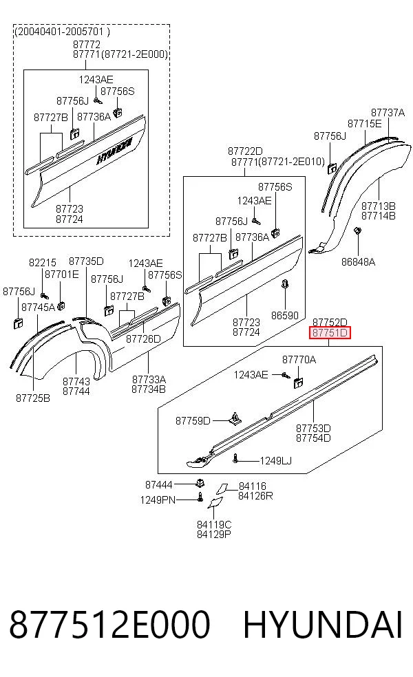 877512E000 Hyundai/Kia
