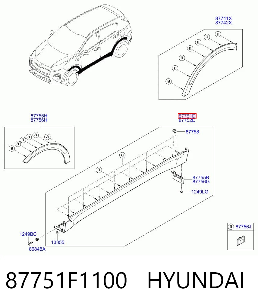 87751F1100 Hyundai/Kia