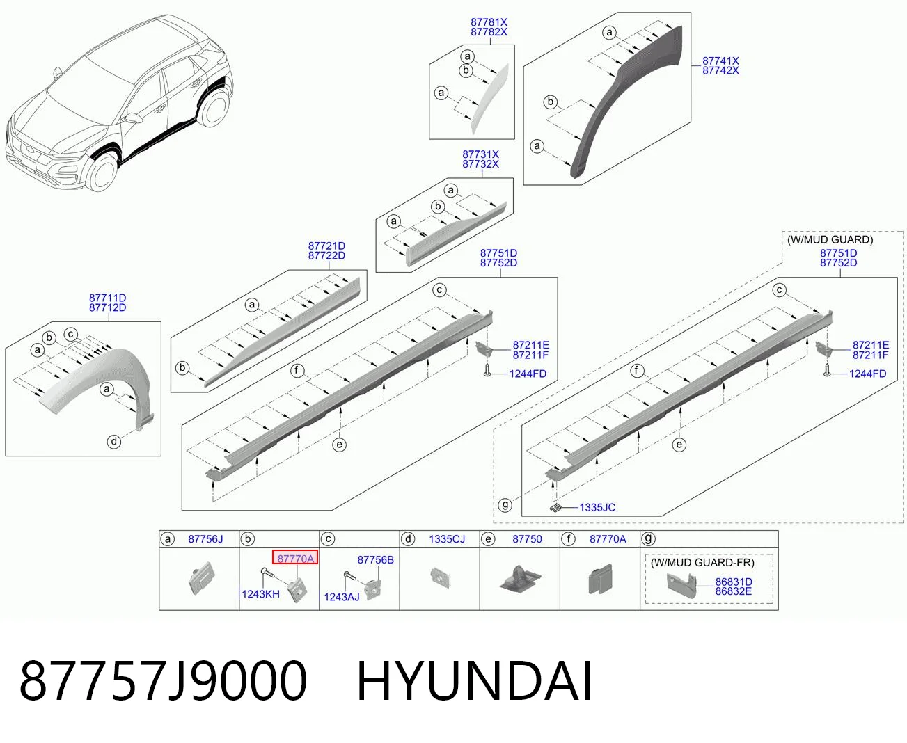 87757J9000 Hyundai/Kia 