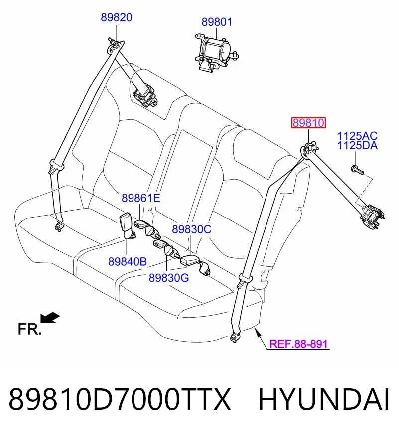 89810D7000TTX Hyundai/Kia