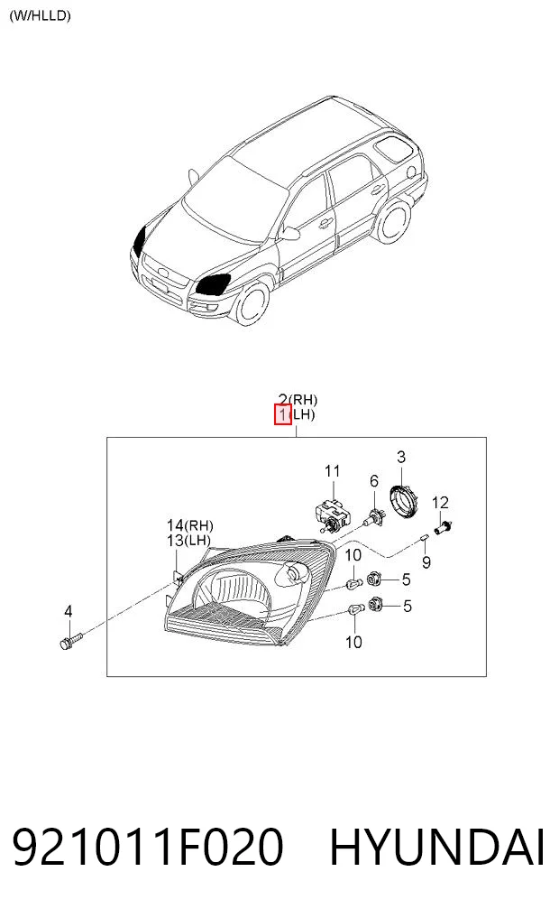 Compre Luz esquerda KIA Sportage 2