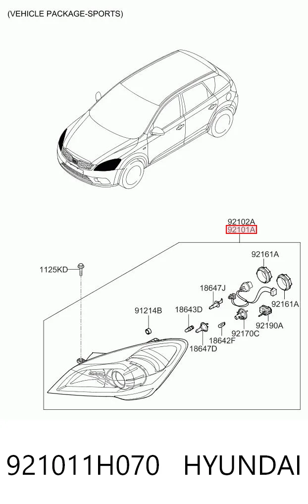 921011H070 Hyundai/Kia