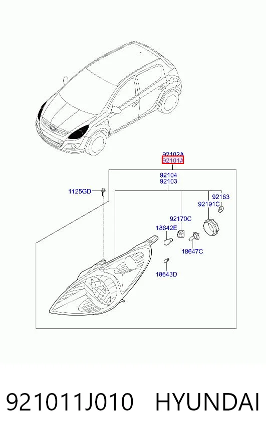 Compre Luz esquerda Hyundai I20 1