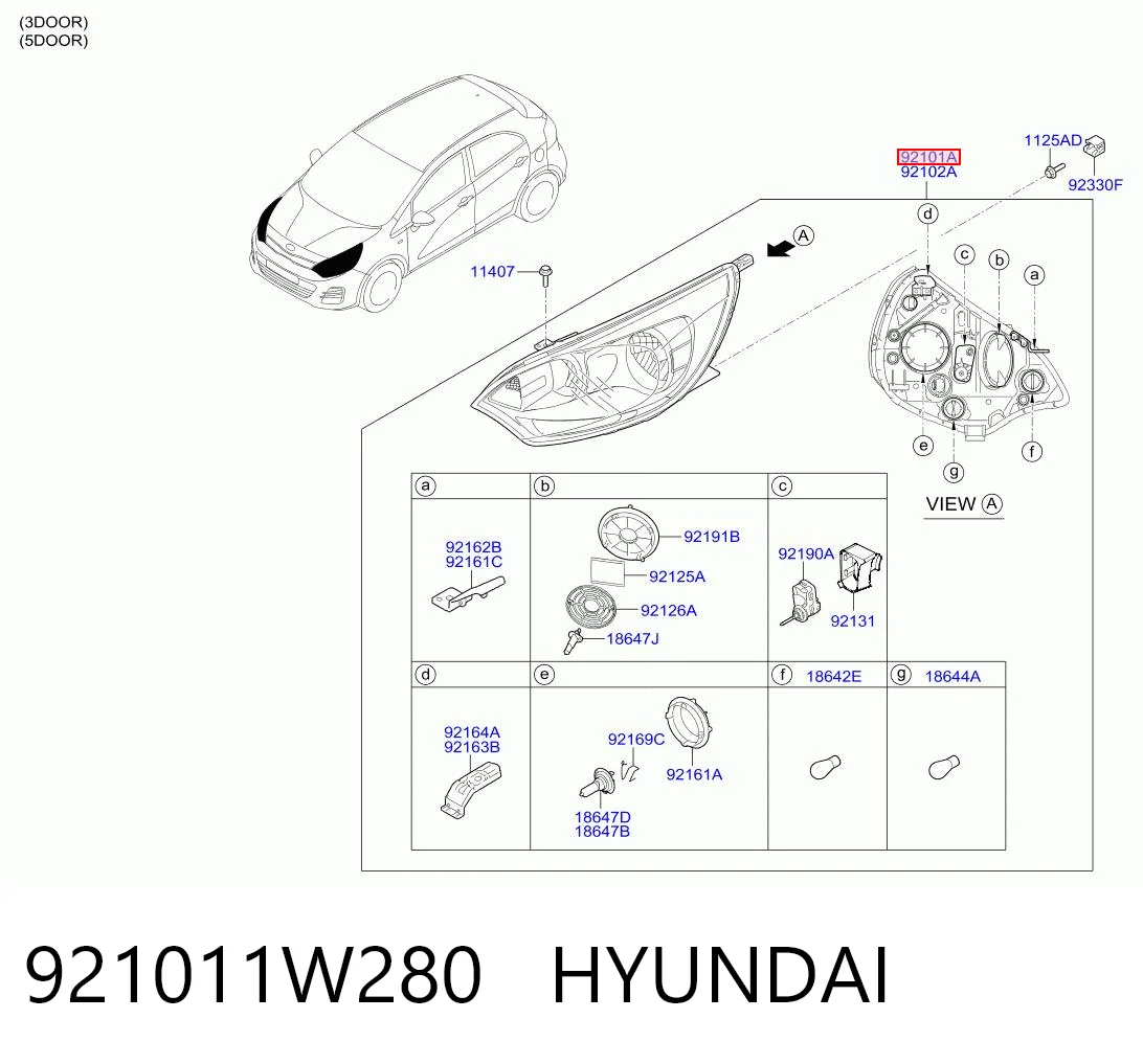 921011W280 Hyundai/Kia