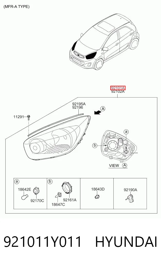 Compre Luz esquerda KIA Picanto 2