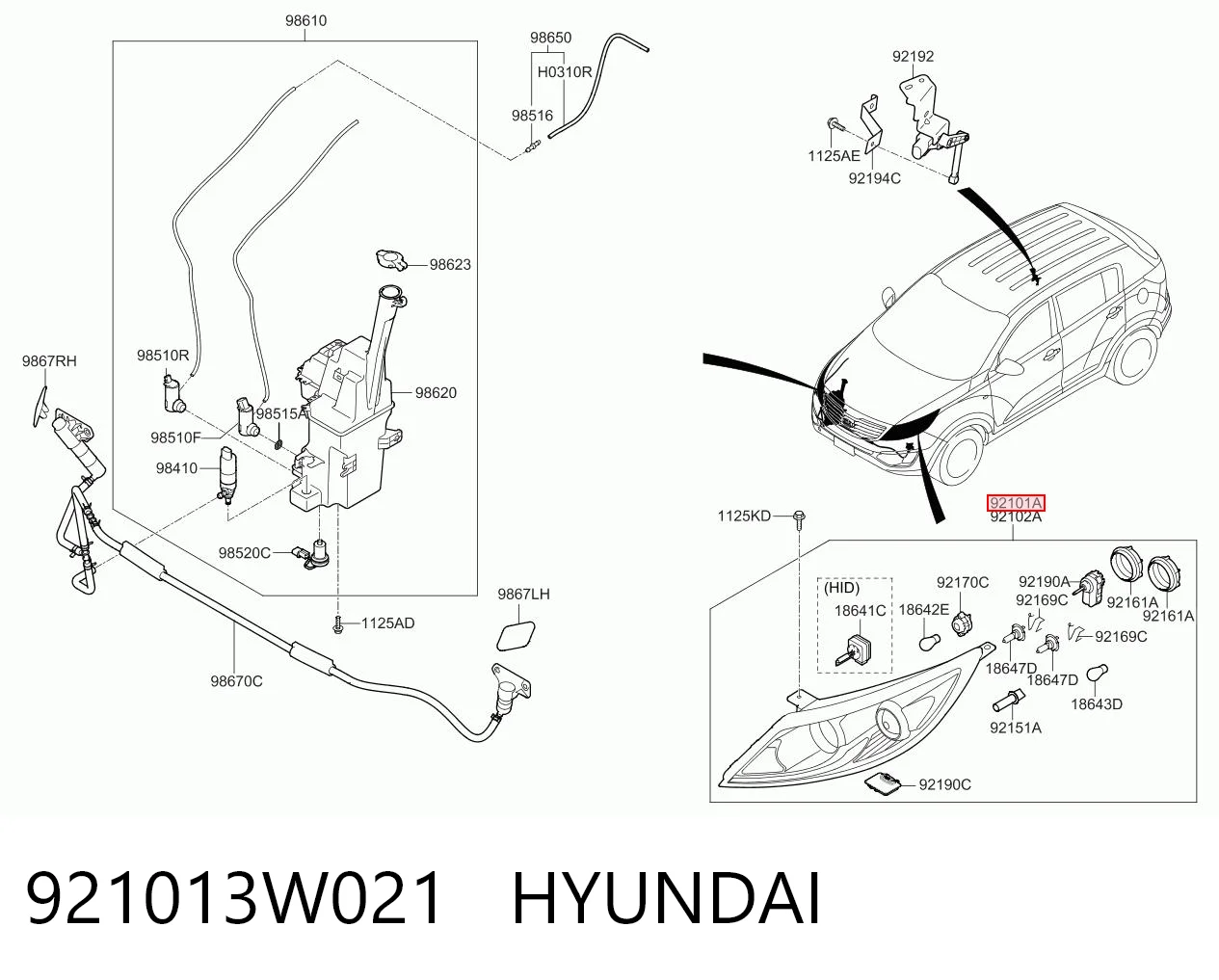 921013W021 Hyundai/Kia