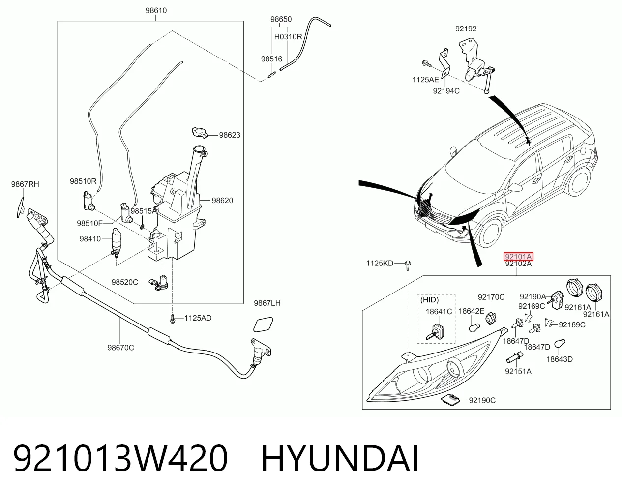 921013W420 Hyundai/Kia