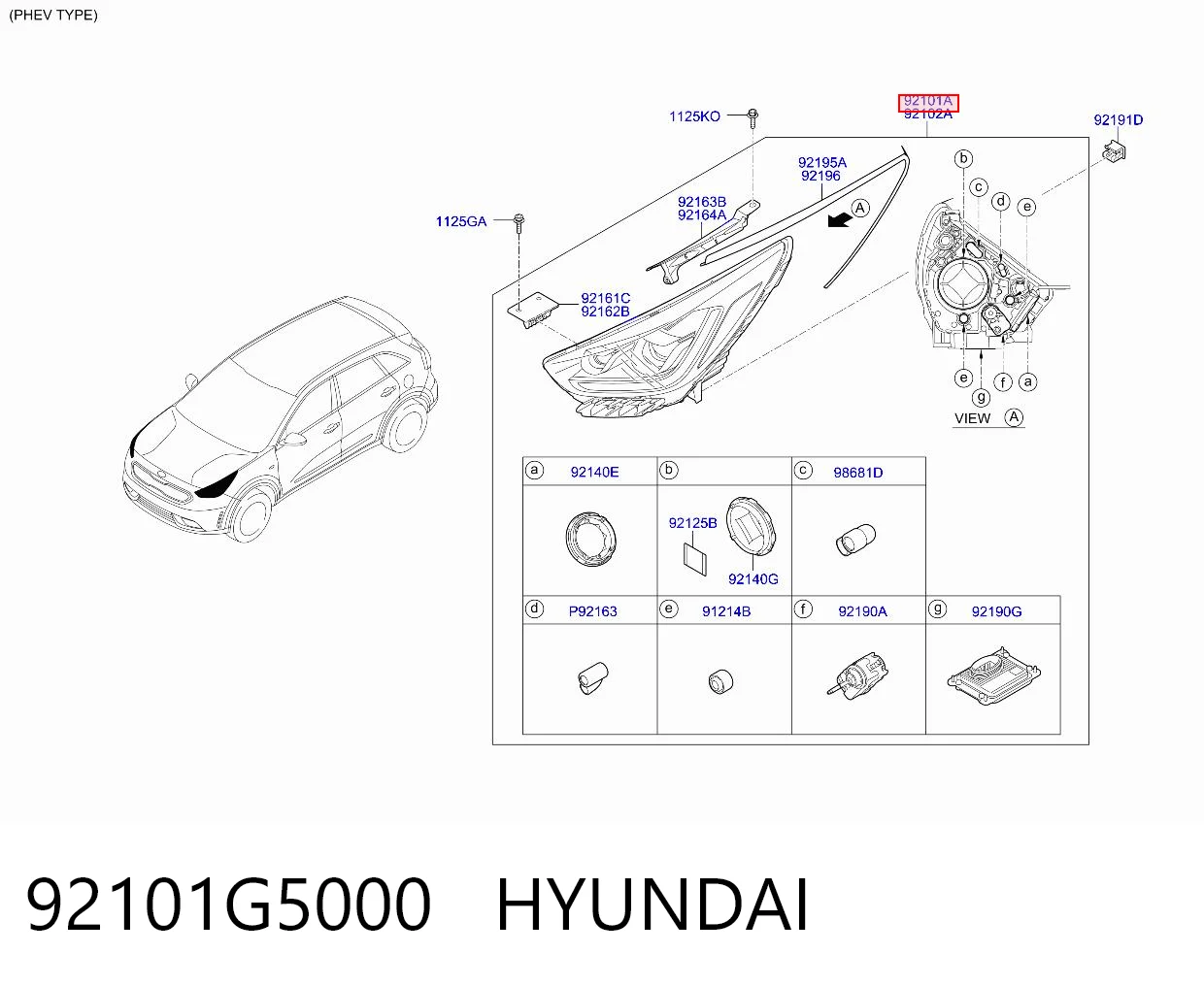 92101G5000 Hyundai/Kia