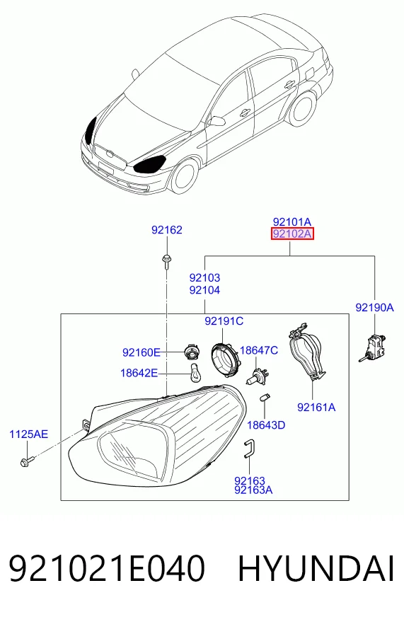 921021E040 Hyundai/Kia