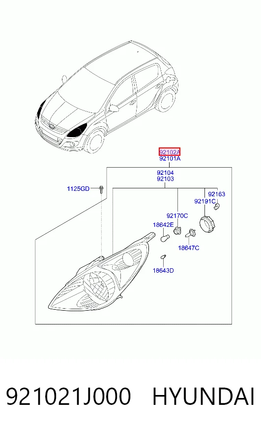921021J000 Hyundai/Kia