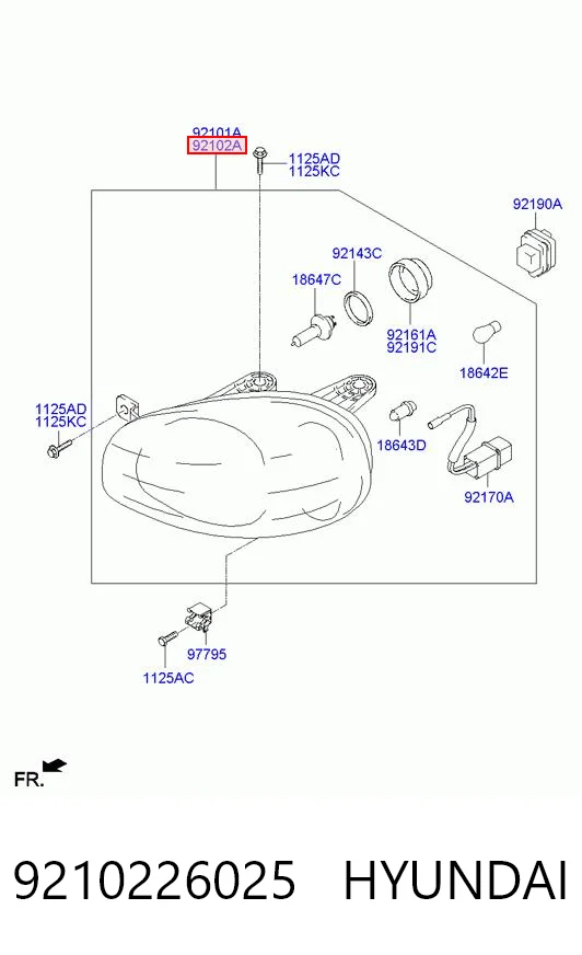 Compre Luz direita Hyundai Santa Fe 1