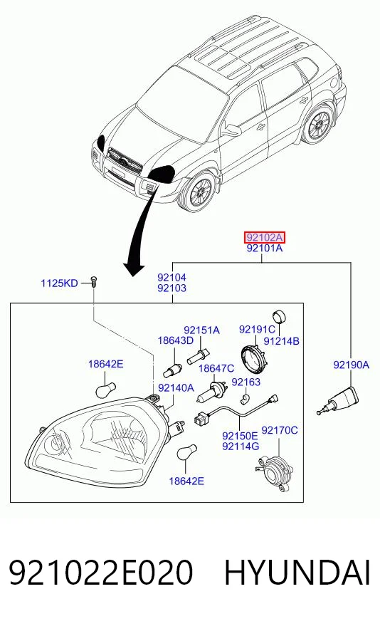 921022E020 Hyundai/Kia