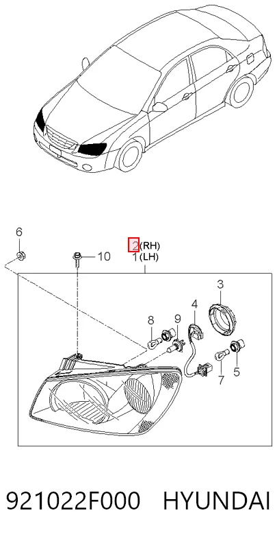 921022F000 Hyundai/Kia